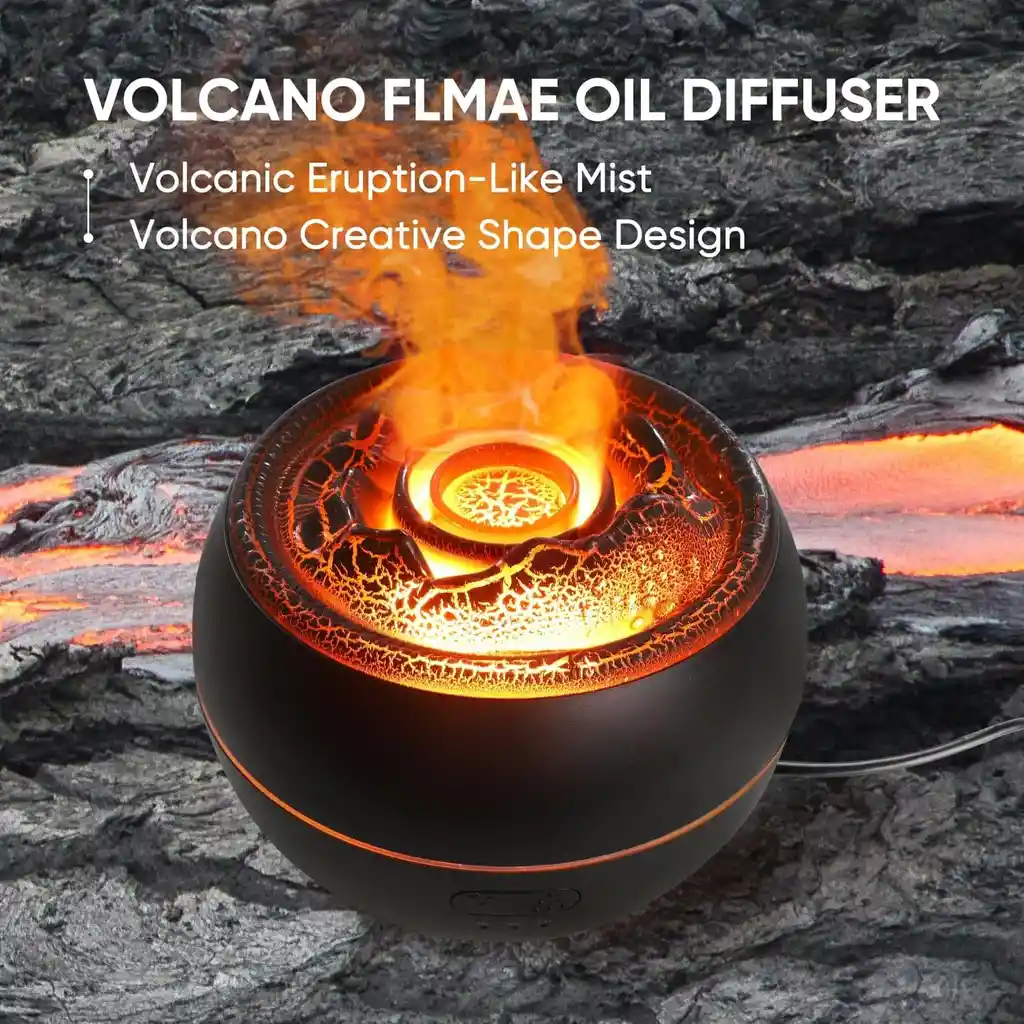 Humidificador Y Difusor Eléctrico Sónico De Aromas Volcano