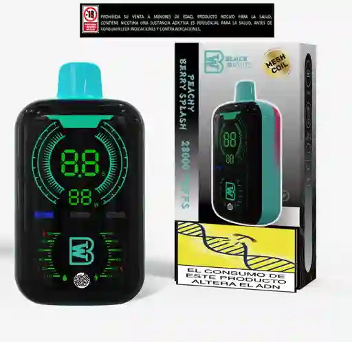 Vapeador Black And White 28.000 Puffs Peachy Berry Splash