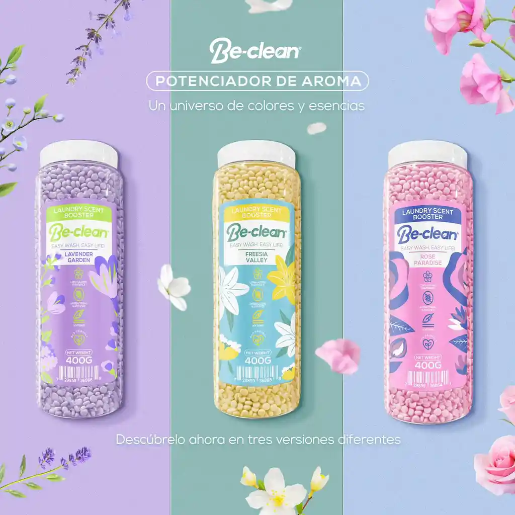 Perla De Fragancia Para Ropa 400gramos Be Clean