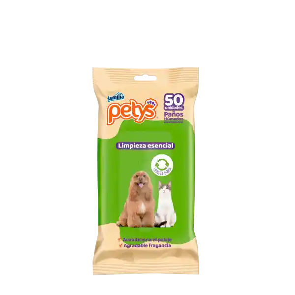 Petys Paños Humedos X 50 Uds Paños Humedos Para Mascotas