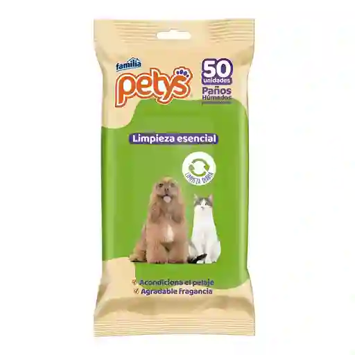 Petys Paños Humedos X 50 Uds Paños Humedos Para Mascotas