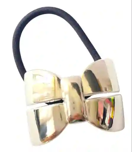 Colero Pony Cuff Corbatin Chunky Plateada