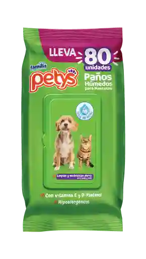 Petys Paños Humedos X 80 Uds Paños Humedos Para Gatos Y Perros