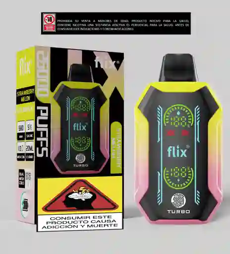 Vapeador Flix 26.000 Puffs Fresa Melon