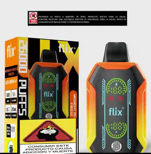 Vapeador Flix 26.000 Puffs Durazno Ice