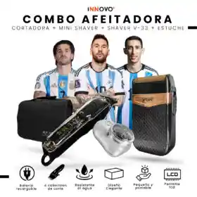 Maquina De Afeitar Patillera Shaver Maquina Viajera Estuche Edición Campeón Mundial