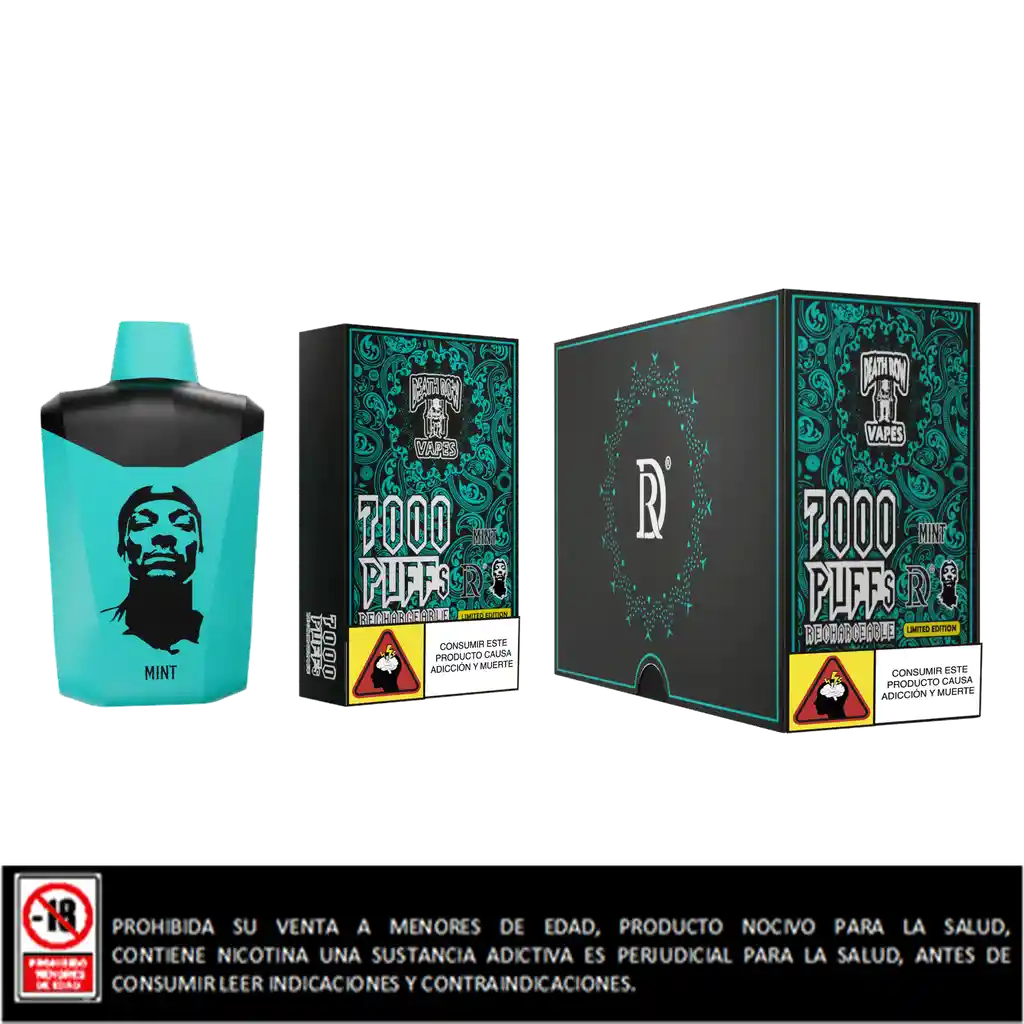 Vapeador Death Row 7000 Puff Mint