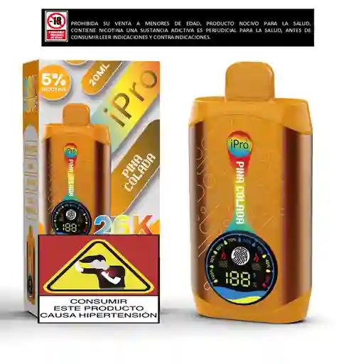 Vapeador Ipro 26.000 Puffs Piña Colada