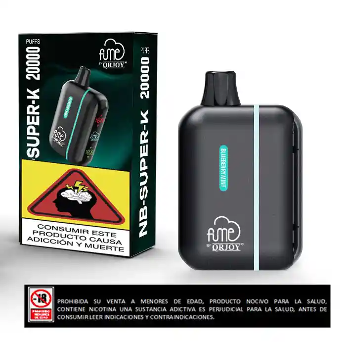 Vapeador Nb-super-k 20.000 Puffs Blueberry Mint