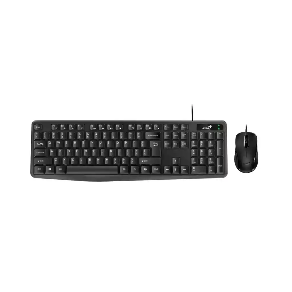 Combo Teclado Mouse Genius Alámbrico Km-170 Usb- Negro