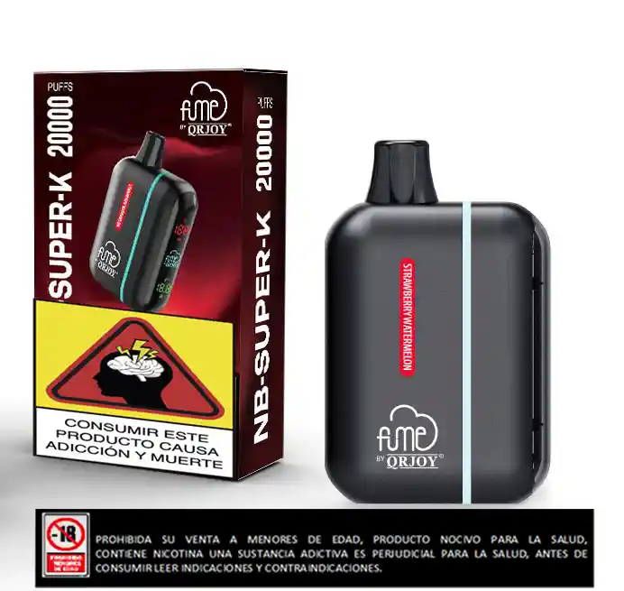 Vapeador Fume Nb-super-k 20.000 Puffs Strawberry Watermelon