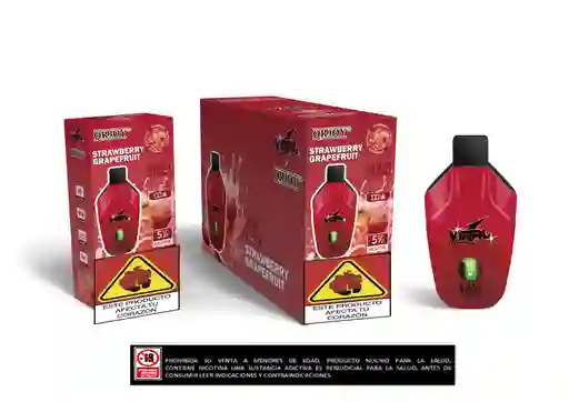 Vapeador Viral 9.000 Puffs Strawberry Grpefruit