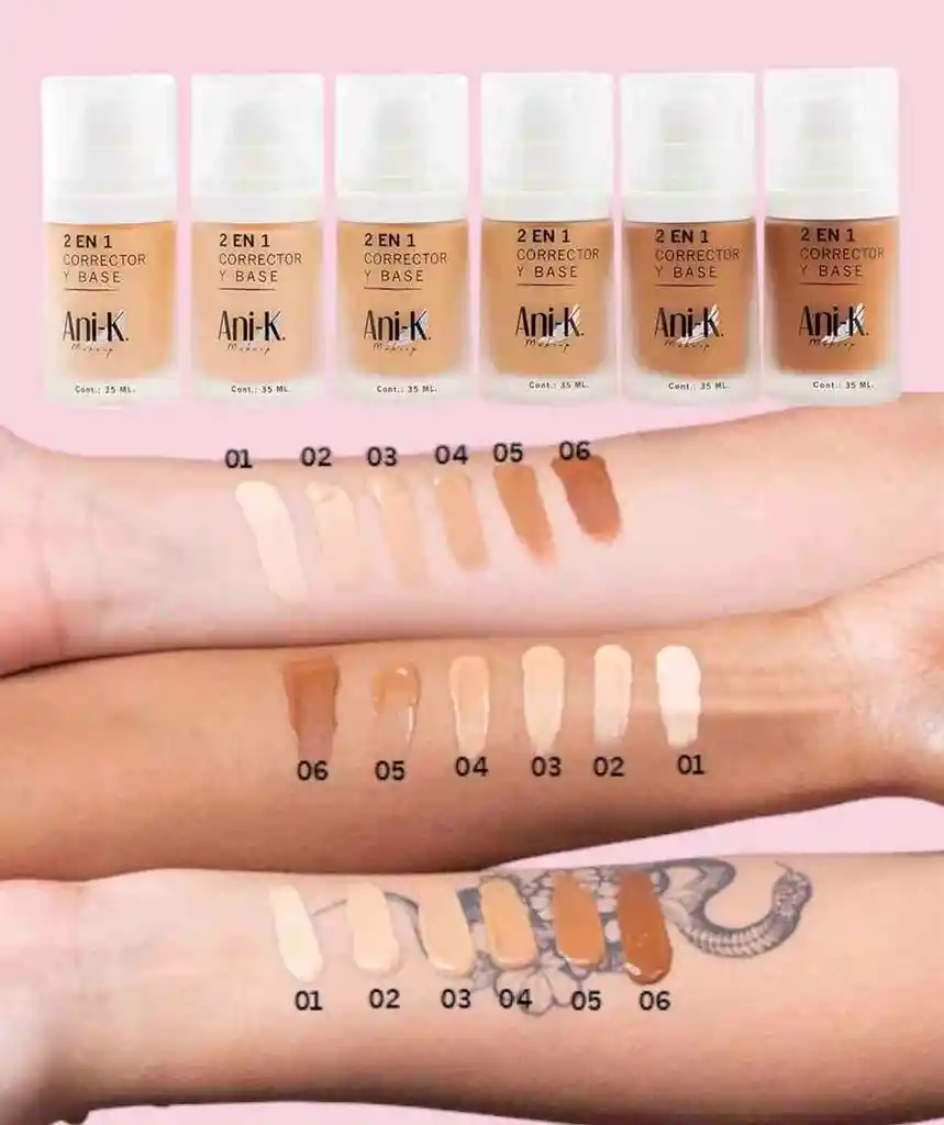 Base Bonita Anik Tono 01 Katy - Base Y Corrector - Piel Radiante Y Natural! ✨💖