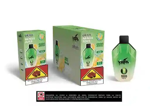 Vapeador Viral 9.000 Puffs Hawaii Juice