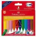 Crayon Borrable Faber Castell Jumbo Cj X 12 Und
