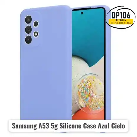 Samsung A53 5g Silicone Case Azul Cielo
