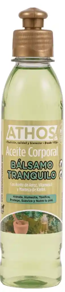 Aceite Corporal Bálsamo Tranquilo 250ml Athos
