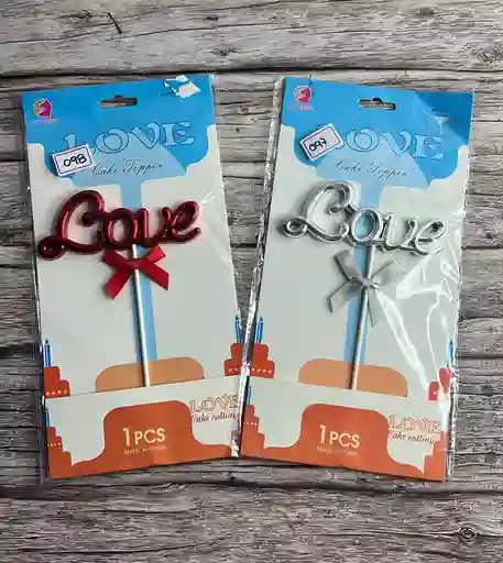 Topper Love Para Decoración De Torta, Ramo, Arrelgo Etc.