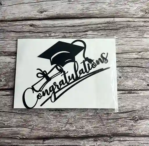 Topper Congratulations Para Decoración Grados De Torta, Ramo, Arrelgo Etc.
