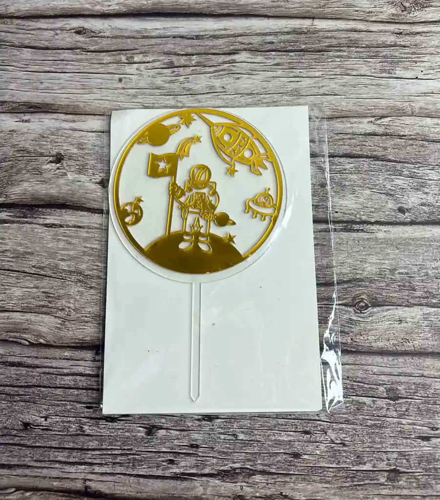Topper De Astronauta Para Decoración De Torta, Ramo, Arrelgo Etc.