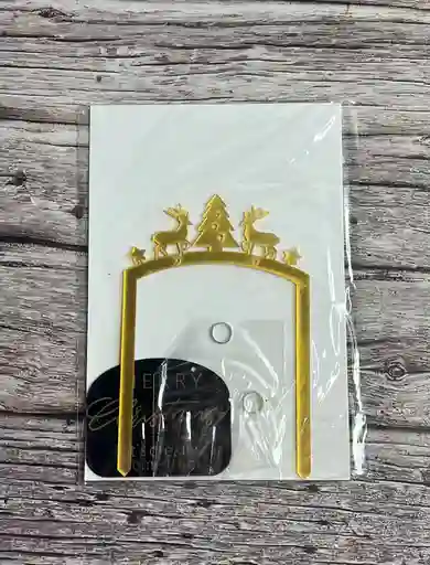 Topper De Navidad Para Decoración De Torta, Ramo, Arrelgo Etc.