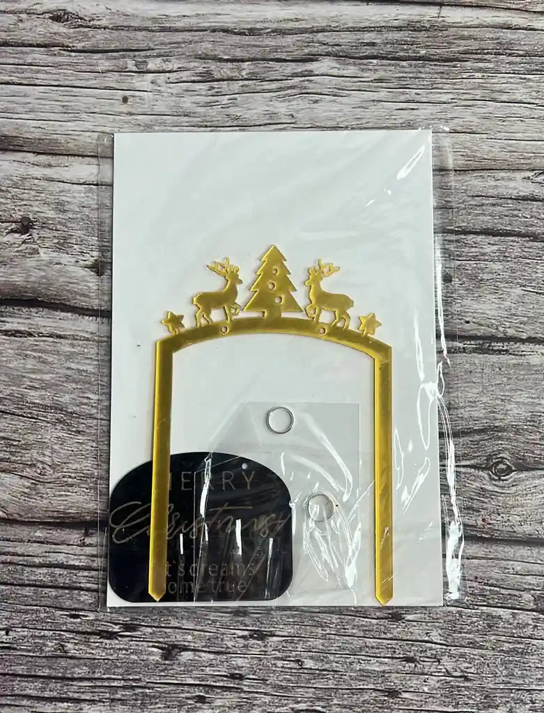 Topper De Navidad Para Decoración De Torta, Ramo, Arrelgo Etc.