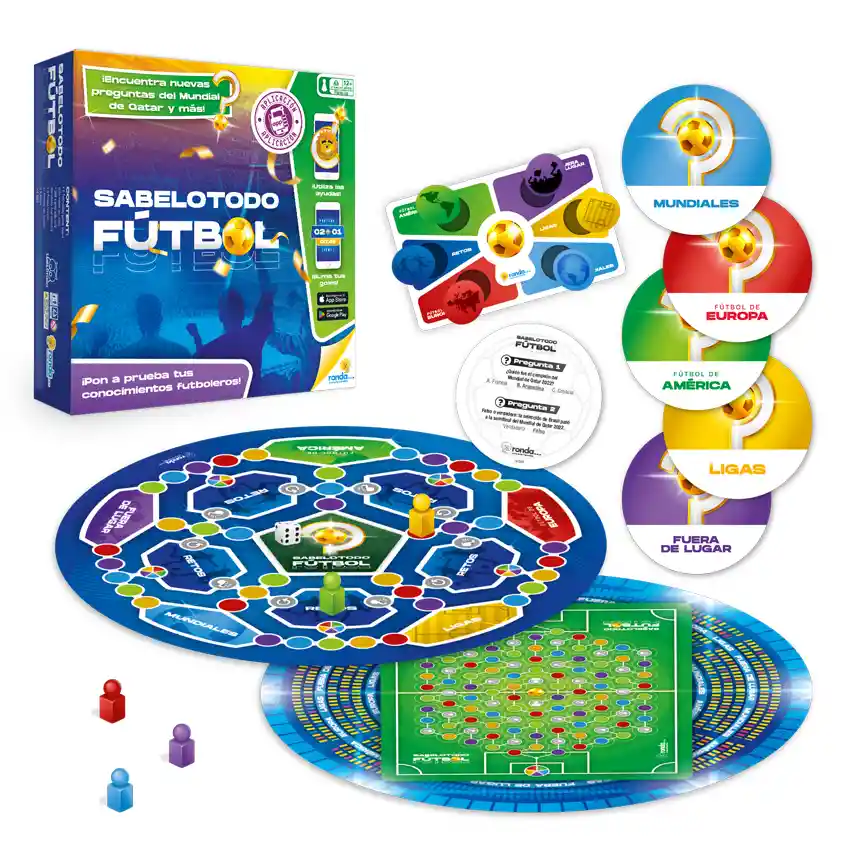 Juego De Mesa Sabelotodo Fútbol Para Niños Adultos