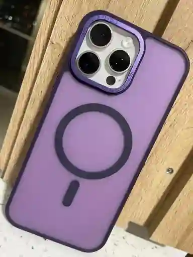 Case Matte Magsafe Iphone 16 Pro Max - Morado