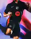 Uniforme Barcelona Negro (visitante) En Talla M