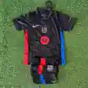 Uniforme Barcelona Negro (visitante) En Talla M