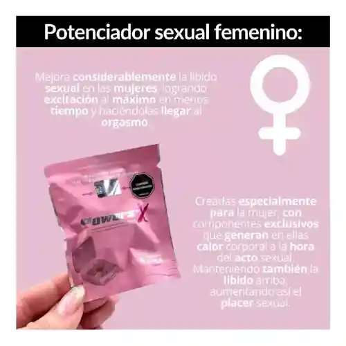 Estimulador Potenciador Powers'x Mujer/wom X4tabletas