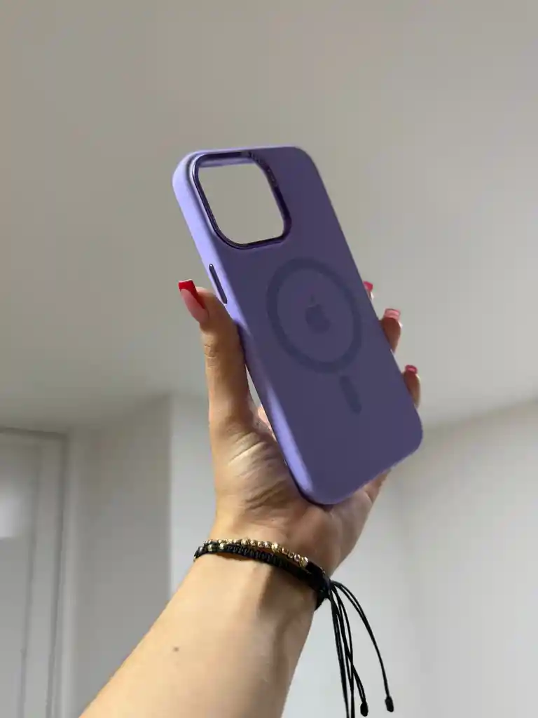 Silicone Case Magsafe Iphone 15 Pro Max - Lila
