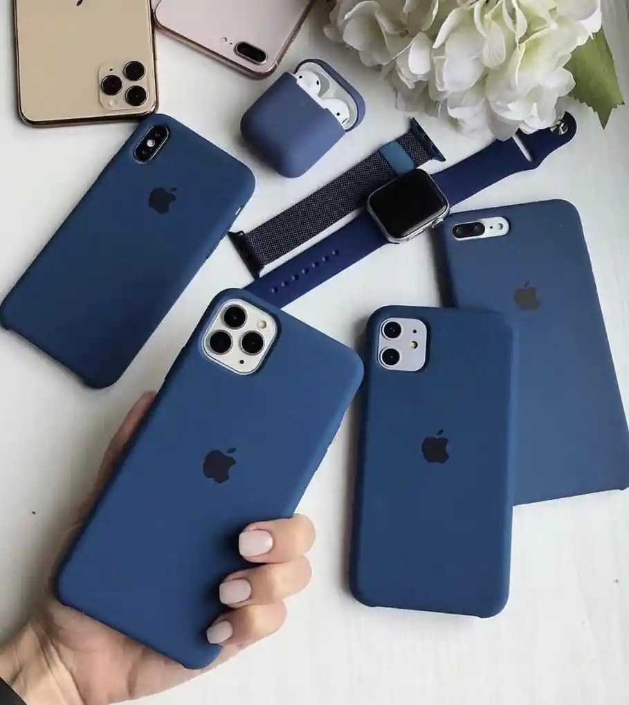 Silicone Case Iphone 16 Pro Max - Azul Marino