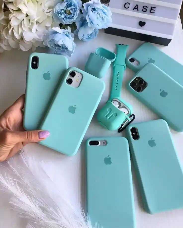 Silicone Case Iphone 16 Pro Max - Azul Agua Marina