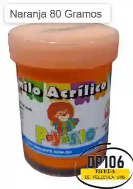 Vinilo Acrilico / Tempera Naranja 80 Gramos X 1 Und