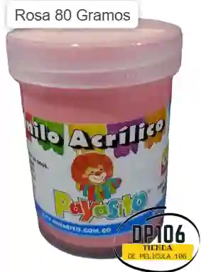 Vinilo Acrilico / Tempera Rosa 80 Gramos X 1 Und