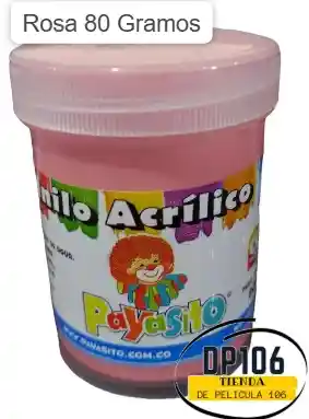 Vinilo Acrilico / Tempera Rosa 80 Gramos X 1 Und