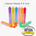 Marcadores De Vinilo Colores Pastel X 8 Und