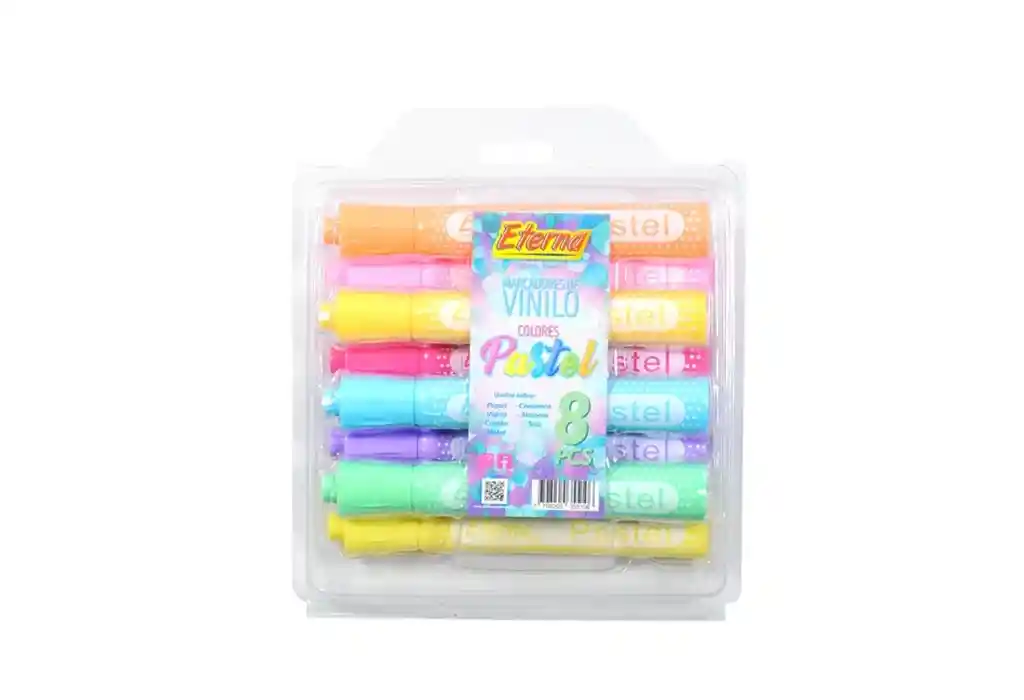 Marcadores De Vinilo Colores Pastel X 8 Und
