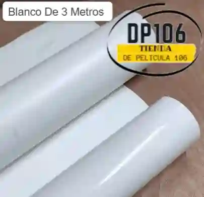 Vinilo Adhesivo Blanco De 3 Metros Tipo Contact
