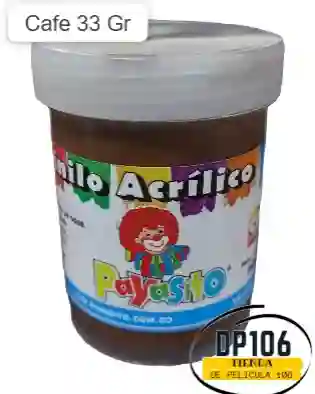 Vinilo Acrilico / Tempera Cafe 33 Gr X 1 Und