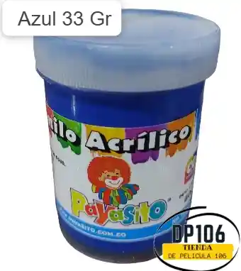 Vinilo Acrilico / Tempera Azul 33 Gr X 1 Und