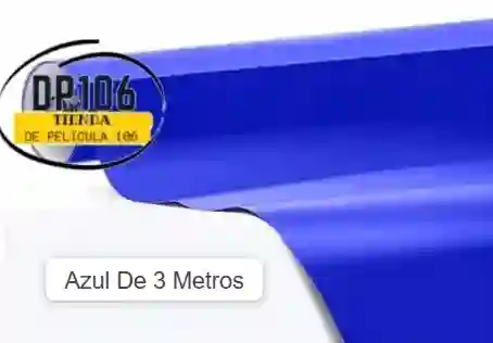 Vinilo Adhesivo Azul De 3 Metros Tipo Contact