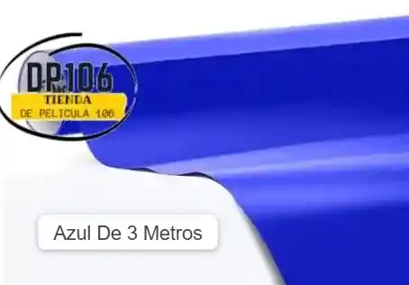 Vinilo Adhesivo Azul De 3 Metros Tipo Contact