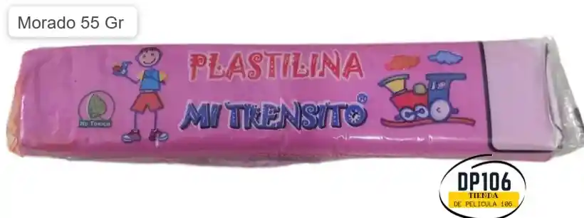 Plastilina Morado 55 Gr X 1 Und