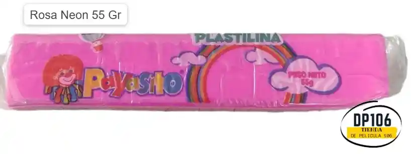 Plastilina Rosa Neon 55 Gr X 1 Und
