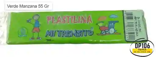 Plastilina Verde Manzana 55 Gr X 1 Und