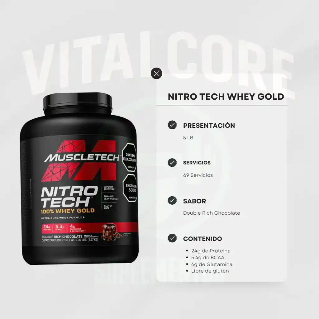 Nitro Tech Whey Gold 5 Lb