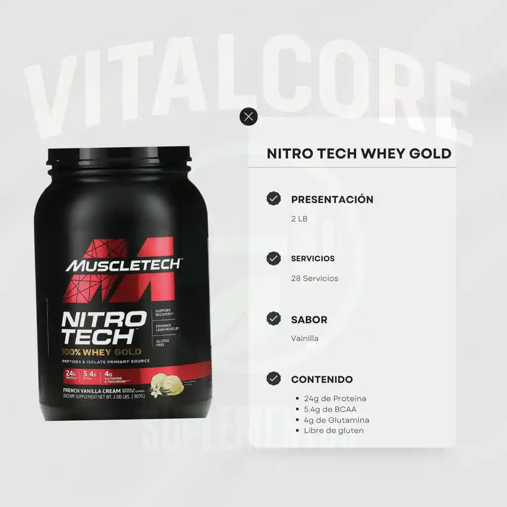 Nitro Tech Whey Gold 2lb