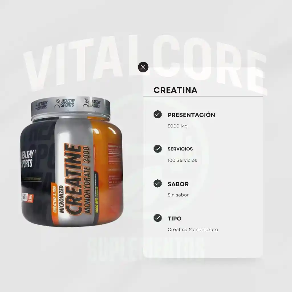 Creatina Healthy Sports 300 G